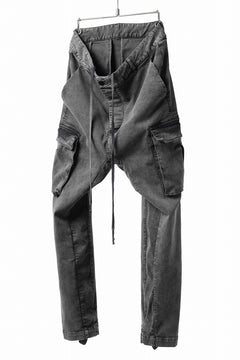 画像をギャラリービューアに読み込む, 11 BY BORIS BIDJAN SABERI CARGO POCKET PANTS / ACID OBJECT DYED "P21B-F-1481" (ACID GREY)