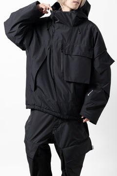画像をギャラリービューアに読み込む, D-VEC x ALMOSTBLACK HOODED JACKET / GORE-TEX PRODUCT 2L PRIMALOFT SHELL (BLACK)