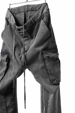 画像をギャラリービューアに読み込む, 11 BY BORIS BIDJAN SABERI CARGO POCKET PANTS / ACID OBJECT DYED "P21B-F-1481" (ACID GREY)