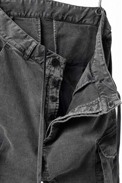 画像をギャラリービューアに読み込む, 11 BY BORIS BIDJAN SABERI CARGO POCKET PANTS / ACID OBJECT DYED "P21B-F-1481" (ACID GREY)