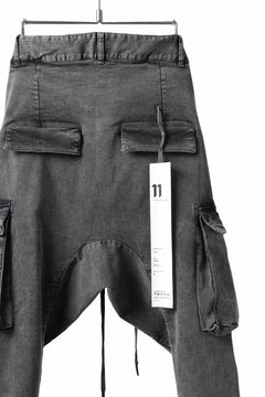 画像をギャラリービューアに読み込む, 11 BY BORIS BIDJAN SABERI CARGO POCKET PANTS / ACID OBJECT DYED "P21B-F-1481" (ACID GREY)