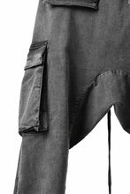 画像をギャラリービューアに読み込む, 11 BY BORIS BIDJAN SABERI CARGO POCKET PANTS / ACID OBJECT DYED "P21B-F-1481" (ACID GREY)