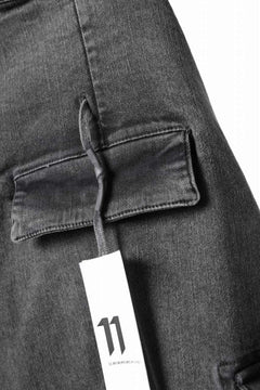 画像をギャラリービューアに読み込む, 11 BY BORIS BIDJAN SABERI CARGO POCKET PANTS / ACID OBJECT DYED "P21B-F-1481" (ACID GREY)