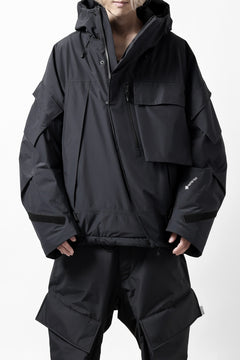 画像をギャラリービューアに読み込む, D-VEC x ALMOSTBLACK HOODED JACKET / GORE-TEX PRODUCT 2L PRIMALOFT SHELL (BLACK)