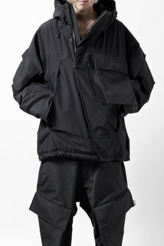 画像をギャラリービューアに読み込む, D-VEC x ALMOSTBLACK HOODED JACKET / GORE-TEX PRODUCT 2L PRIMALOFT SHELL (BLACK)