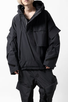 画像をギャラリービューアに読み込む, D-VEC x ALMOSTBLACK HOODED JACKET / GORE-TEX PRODUCT 2L PRIMALOFT SHELL (BLACK)