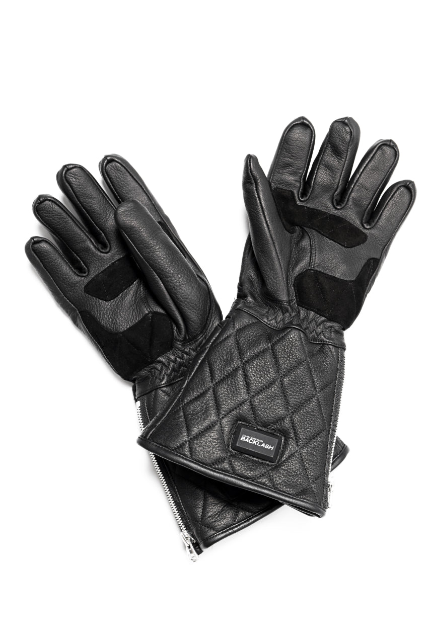 Load image into Gallery viewer, ISAMU KATAYAMA BACKLASH RIDER GLOVE / DEER SKIN + ELECTRIC HEATING (BLACK)