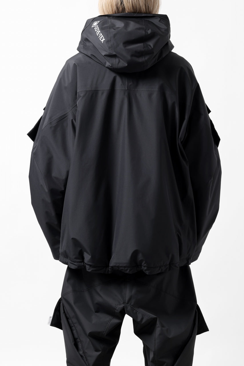 画像をギャラリービューアに読み込む, D-VEC x ALMOSTBLACK HOODED JACKET / GORE-TEX PRODUCT 2L PRIMALOFT SHELL (BLACK)