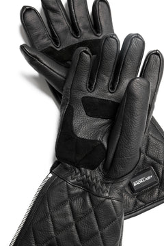 Load image into Gallery viewer, ISAMU KATAYAMA BACKLASH RIDER GLOVE / DEER SKIN + ELECTRIC HEATING (BLACK)