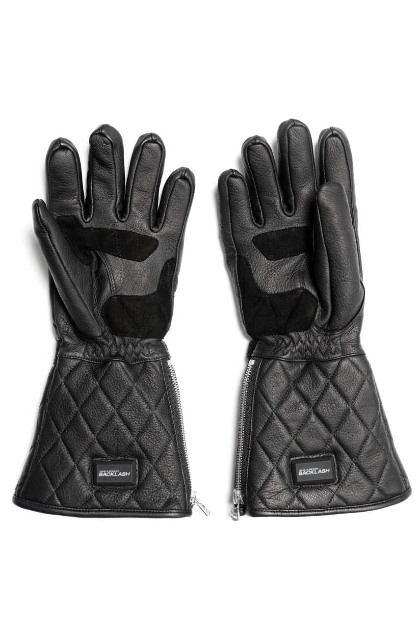 Load image into Gallery viewer, ISAMU KATAYAMA BACKLASH RIDER GLOVE / DEER SKIN + ELECTRIC HEATING (BLACK)