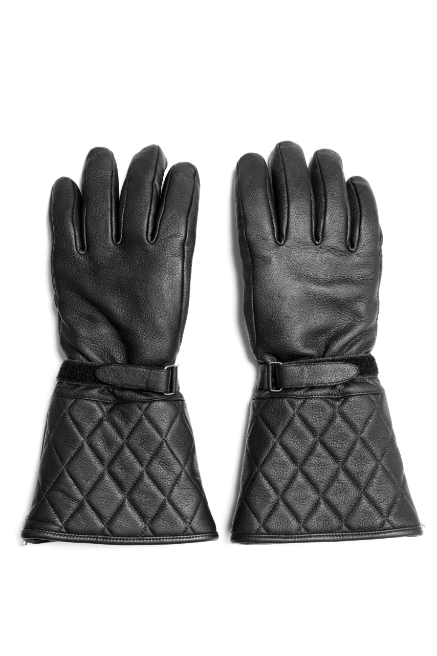 Load image into Gallery viewer, ISAMU KATAYAMA BACKLASH RIDER GLOVE / DEER SKIN + ELECTRIC HEATING (BLACK)