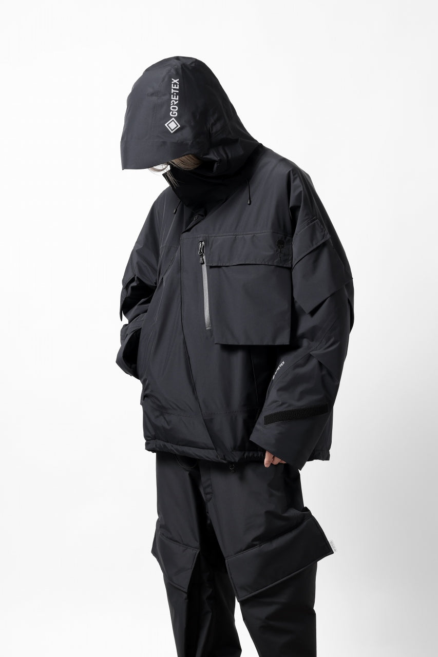 画像をギャラリービューアに読み込む, D-VEC x ALMOSTBLACK HOODED JACKET / GORE-TEX PRODUCT 2L PRIMALOFT SHELL (BLACK)