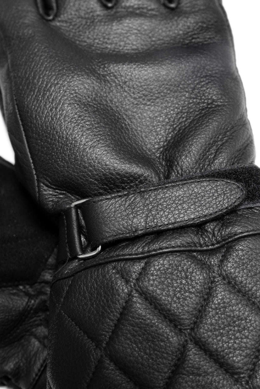 Load image into Gallery viewer, ISAMU KATAYAMA BACKLASH RIDER GLOVE / DEER SKIN + ELECTRIC HEATING (BLACK)