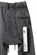 画像をギャラリービューアに読み込む, 11 BY BORIS BIDJAN SABERI JOGGER PANT / ACID OBJECT DYED "P13-F-1235" (HEAVY SWEAT / ACID GREY)