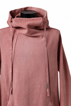 Load image into Gallery viewer, BORIS BIDJAN SABERI HOODY PULLOVER / NATURAL OBJECT DYED "HOODY2-F092" (ORANGE ROSE)
