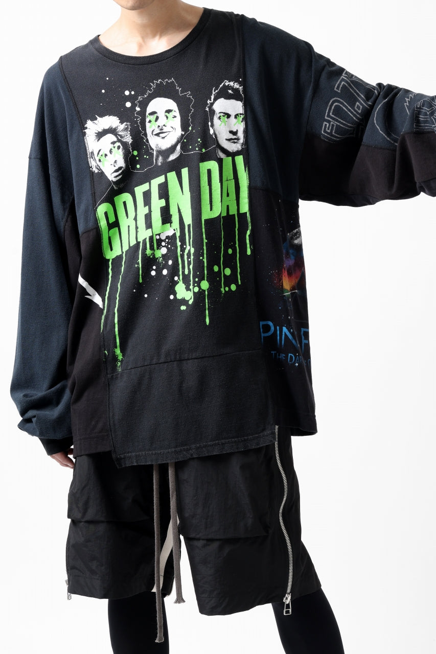 画像をギャラリービューアに読み込む, CHANGES VINTAGE REMAKE MULTI PANEL L-S TEE (BLACK #a)