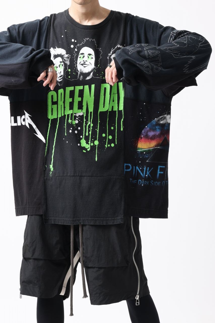 画像をギャラリービューアに読み込む, CHANGES VINTAGE REMAKE MULTI PANEL L-S TEE (BLACK #a)