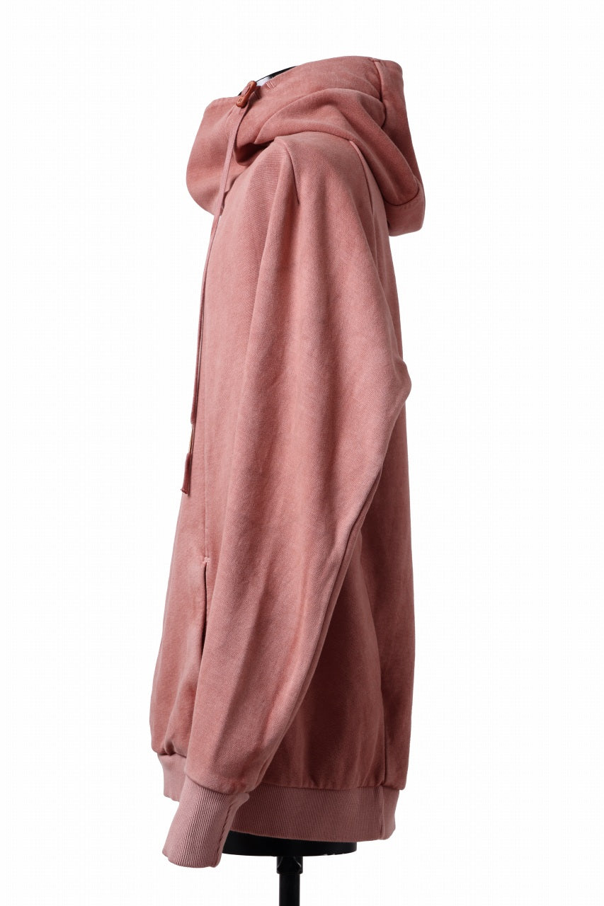 Load image into Gallery viewer, BORIS BIDJAN SABERI HOODY PULLOVER / NATURAL OBJECT DYED "HOODY2-F092" (ORANGE ROSE)