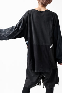 画像をギャラリービューアに読み込む, CHANGES VINTAGE REMAKE MULTI PANEL L-S TEE (BLACK #a)