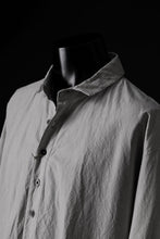 画像をギャラリービューアに読み込む, KLASICA REGULAR COLLAR OVER SIZED SHIRT / HAND DYED COTTON-LINEN (CONCRETE)