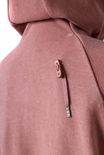 Load image into Gallery viewer, BORIS BIDJAN SABERI HOODY PULLOVER / NATURAL OBJECT DYED "HOODY2-F092" (ORANGE ROSE)