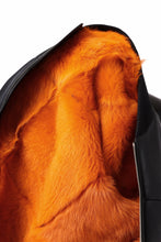 画像をギャラリービューアに読み込む, ierib ma-1 bomber jacket / toskana sheep shearling mooton (BLACK x ORANGE)