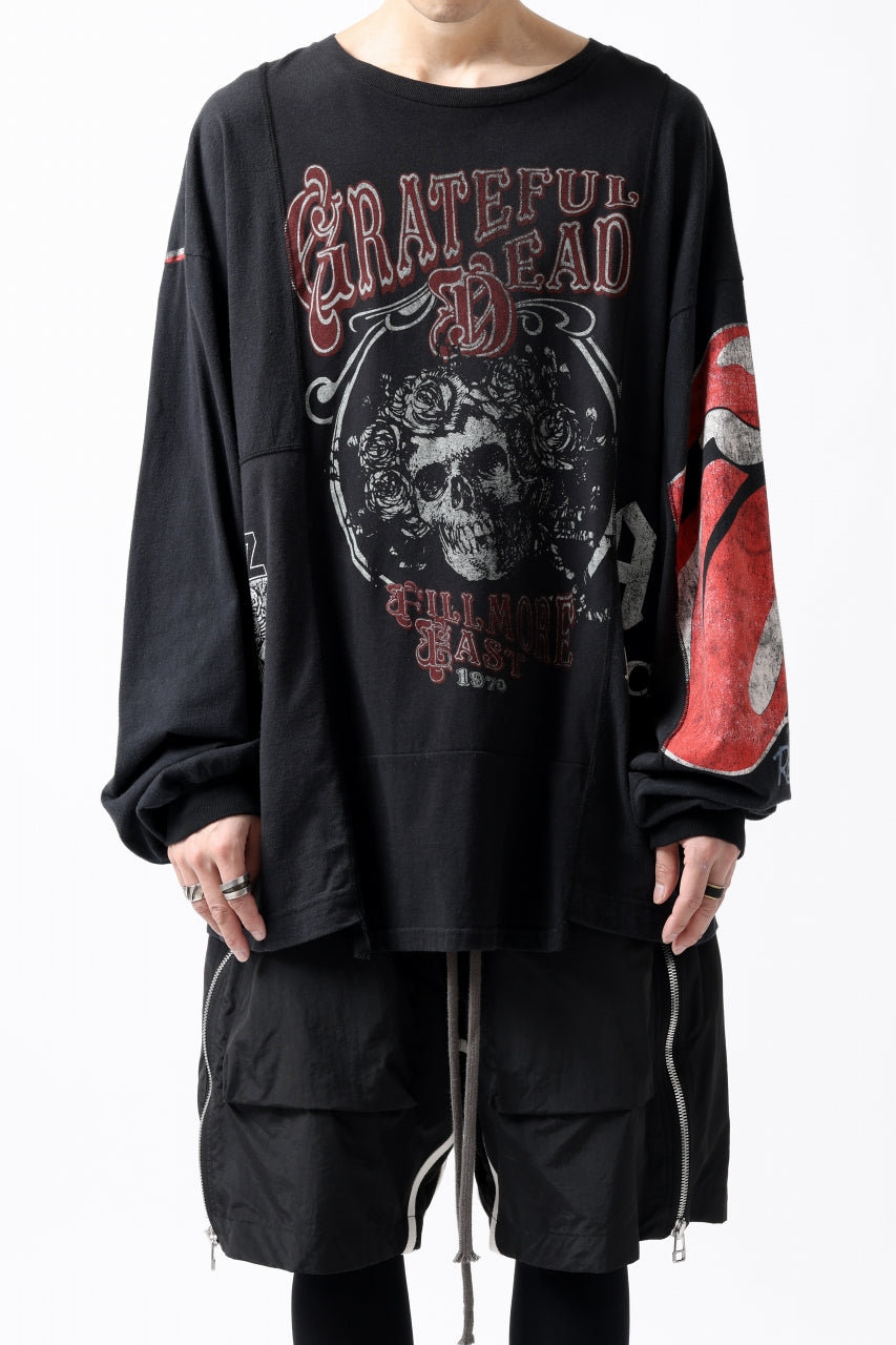 画像をギャラリービューアに読み込む, CHANGES VINTAGE REMAKE MULTI PANEL L-S TEE (BLACK #b)