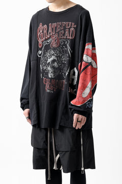 画像をギャラリービューアに読み込む, CHANGES VINTAGE REMAKE MULTI PANEL L-S TEE (BLACK #b)