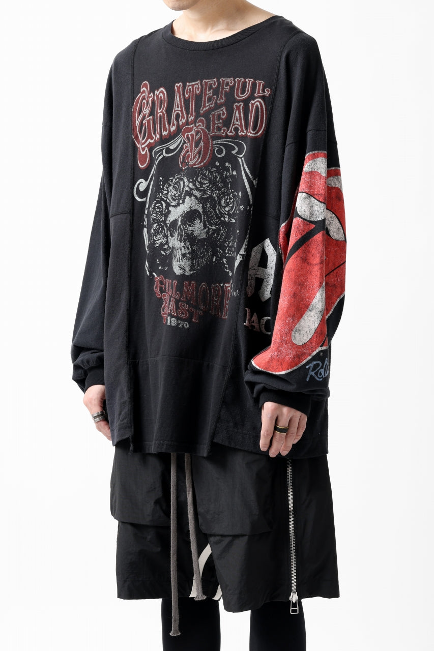 画像をギャラリービューアに読み込む, CHANGES VINTAGE REMAKE MULTI PANEL L-S TEE (BLACK #b)