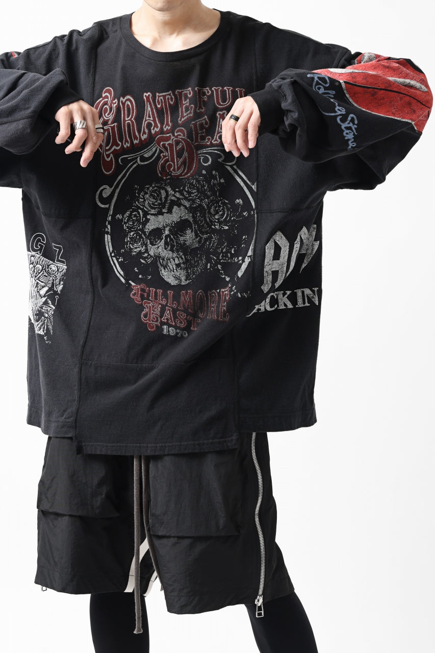 画像をギャラリービューアに読み込む, CHANGES VINTAGE REMAKE MULTI PANEL L-S TEE (BLACK #b)