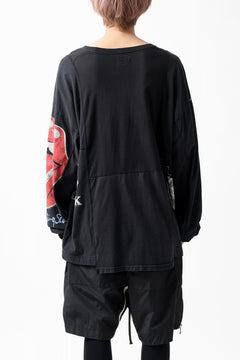 画像をギャラリービューアに読み込む, CHANGES VINTAGE REMAKE MULTI PANEL L-S TEE (BLACK #b)