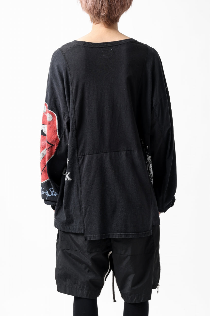 画像をギャラリービューアに読み込む, CHANGES VINTAGE REMAKE MULTI PANEL L-S TEE (BLACK #b)