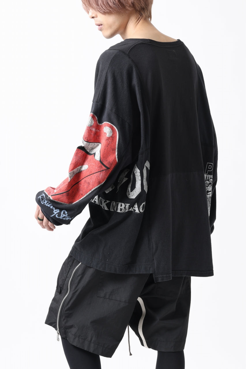 画像をギャラリービューアに読み込む, CHANGES VINTAGE REMAKE MULTI PANEL L-S TEE (BLACK #b)