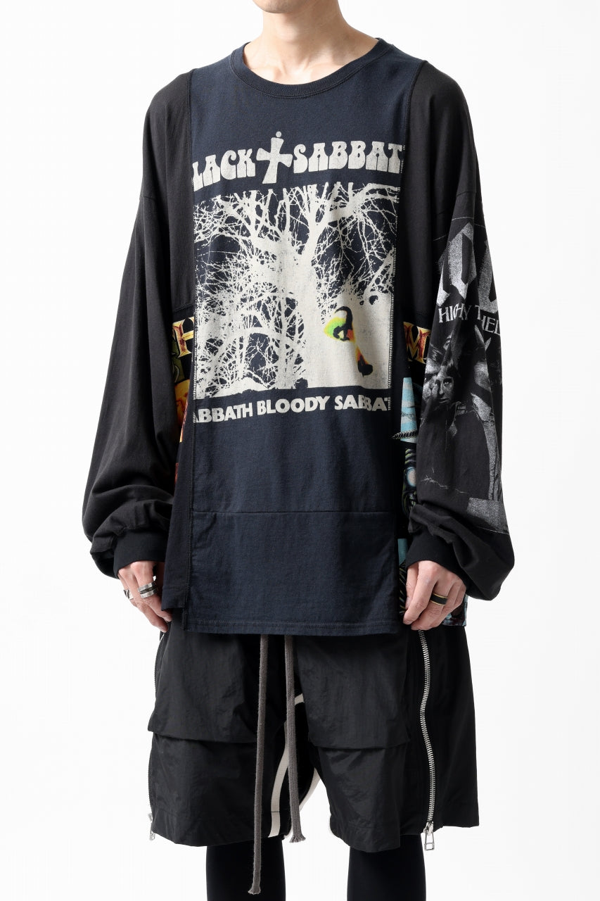 画像をギャラリービューアに読み込む, CHANGES VINTAGE REMAKE MULTI PANEL L-S TEE (BLACK #c)