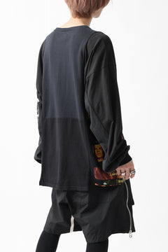 画像をギャラリービューアに読み込む, CHANGES VINTAGE REMAKE MULTI PANEL L-S TEE (BLACK #c)