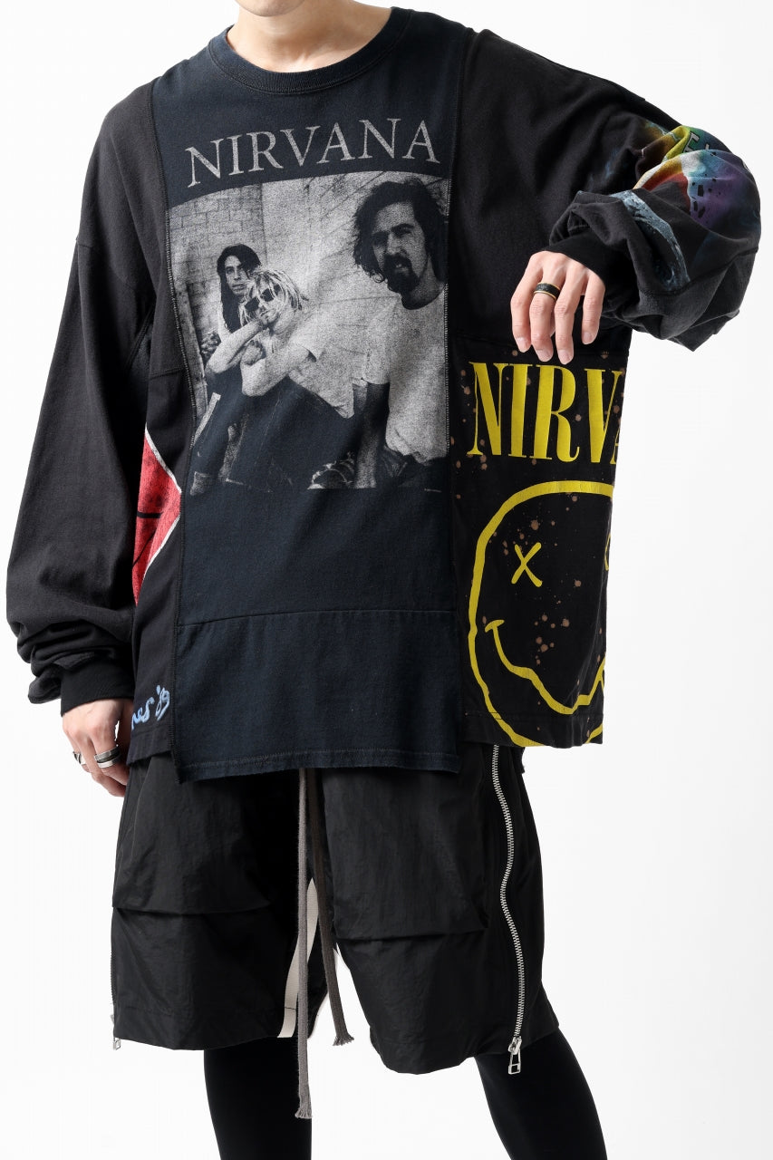 画像をギャラリービューアに読み込む, CHANGES VINTAGE REMAKE MULTI PANEL L-S TEE (BLACK #d)