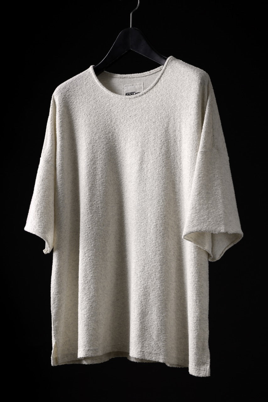 Load image into Gallery viewer, ISAMU KATAYAMA BACKLASH RANDOM PILE FABRIC SHORT SLEEVE CUT & SEWN (BEIGE)