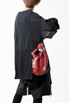 画像をギャラリービューアに読み込む, CHANGES VINTAGE REMAKE MULTI PANEL L-S TEE (BLACK #d)