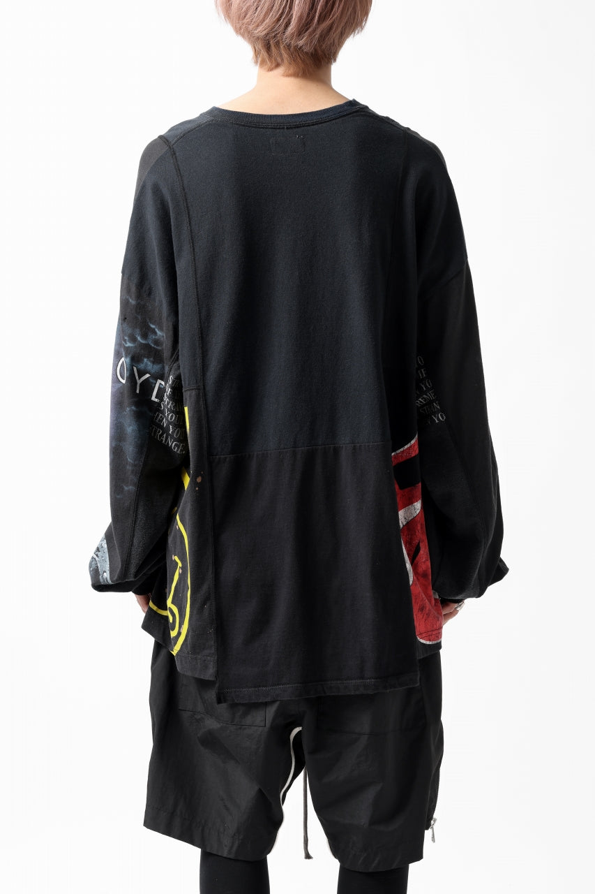 画像をギャラリービューアに読み込む, CHANGES VINTAGE REMAKE MULTI PANEL L-S TEE (BLACK #d)