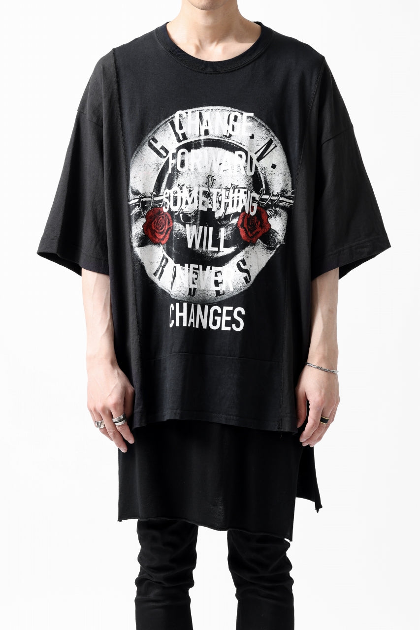 画像をギャラリービューアに読み込む, CHANGES VINTAGE REMAKE MULTI PANEL S-S TEE (BLACK #a)