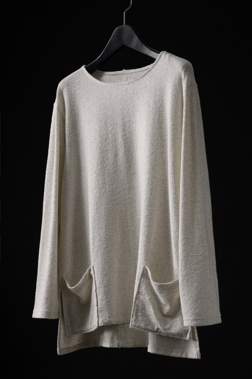Load image into Gallery viewer, ISAMU KATAYAMA BACKLASH RANDOM PILE FABRIC LONG SLEEVE CUT & SEWN (BEIGE)
