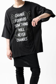 画像をギャラリービューアに読み込む, CHANGES VINTAGE REMAKE MULTI PANEL S-S TEE (BLACK #b)