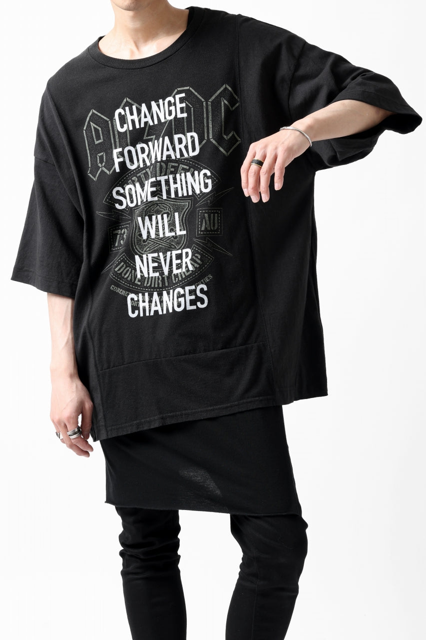 画像をギャラリービューアに読み込む, CHANGES VINTAGE REMAKE MULTI PANEL S-S TEE (BLACK #b)