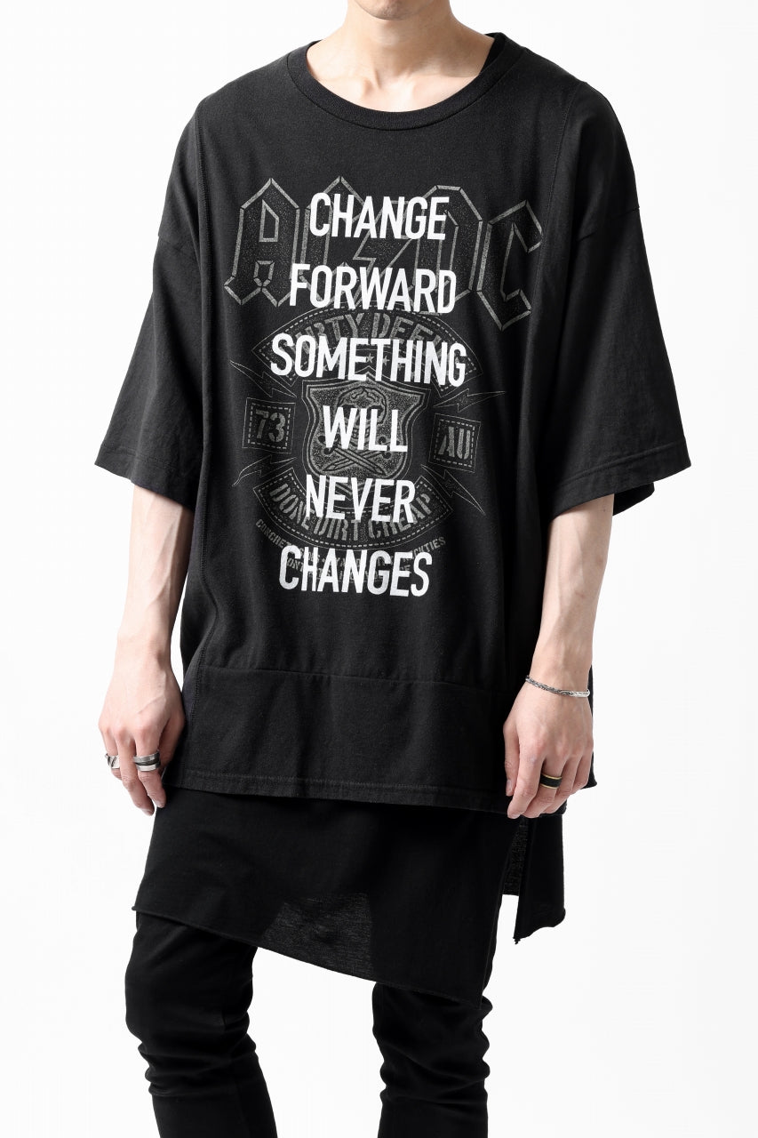 画像をギャラリービューアに読み込む, CHANGES VINTAGE REMAKE MULTI PANEL S-S TEE (BLACK #b)