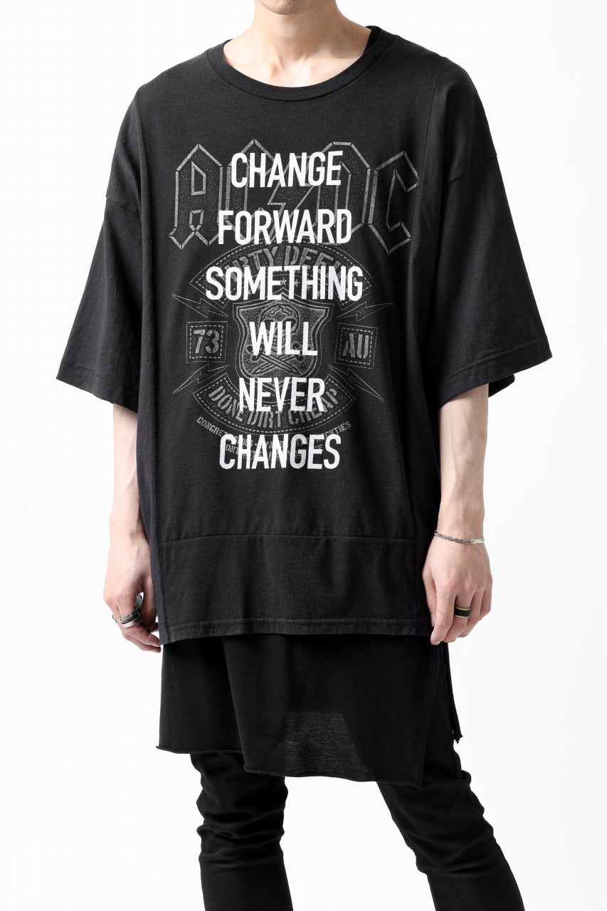 画像をギャラリービューアに読み込む, CHANGES VINTAGE REMAKE MULTI PANEL S-S TEE (BLACK #b)