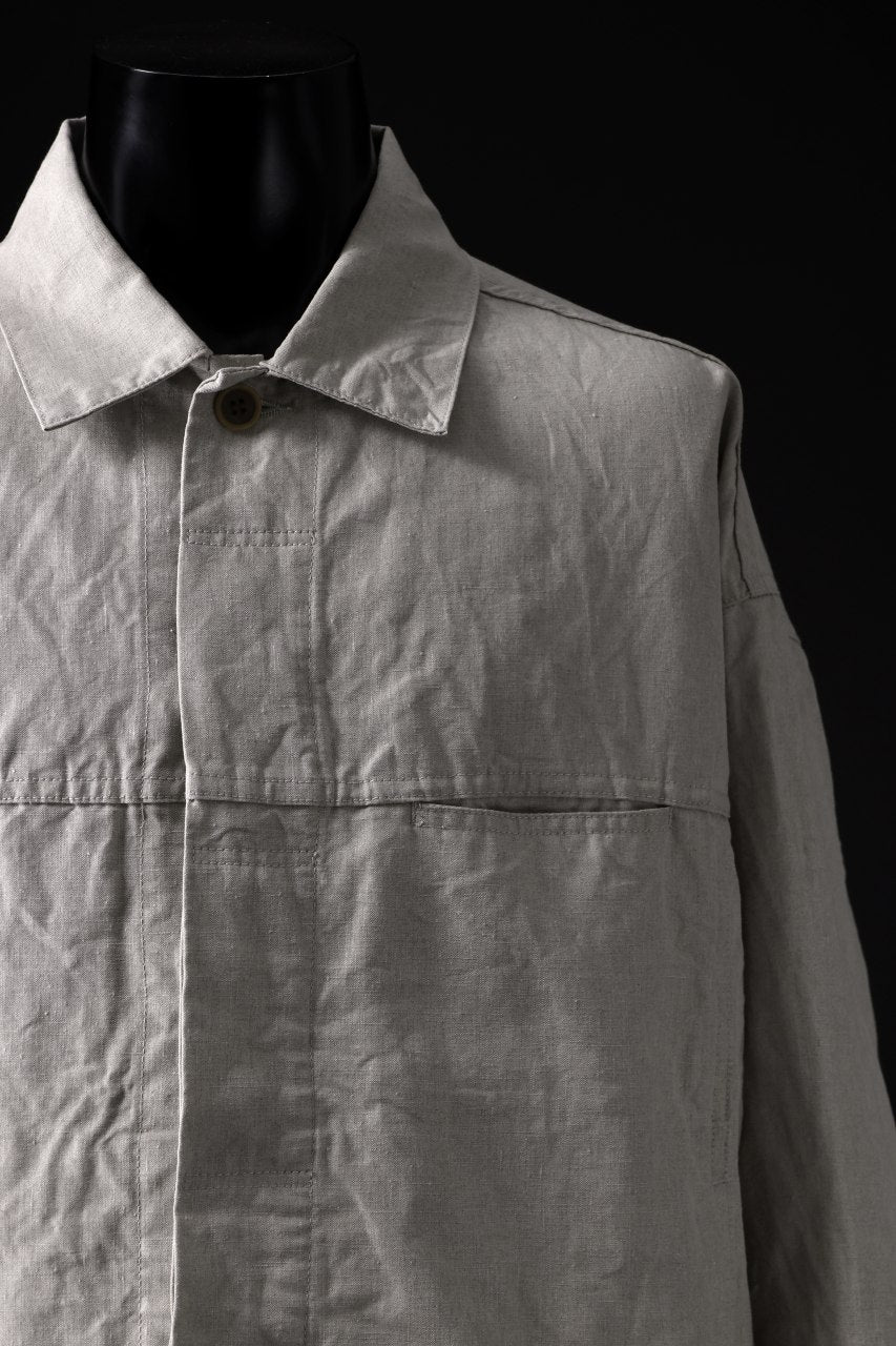 Load image into Gallery viewer, CAPERTICA BIG JEAN JACKET Ⅱ / SUPER HIGH DENSITY LINEN (KINARI)