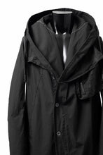 画像をギャラリービューアに読み込む, masnada CROPPED LOOSE POCKET PARKA JACKET / STRETCH COTTON RIPSTOP (SOLID BLACK)