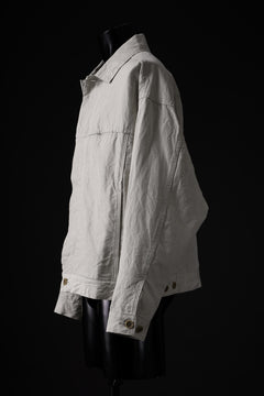 Load image into Gallery viewer, CAPERTICA BIG JEAN JACKET Ⅱ / SUPER HIGH DENSITY LINEN (KINARI)