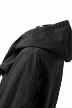 画像をギャラリービューアに読み込む, masnada CROPPED LOOSE POCKET PARKA JACKET / STRETCH COTTON RIPSTOP (SOLID BLACK)