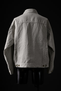 Load image into Gallery viewer, CAPERTICA BIG JEAN JACKET Ⅱ / SUPER HIGH DENSITY LINEN (KINARI)
